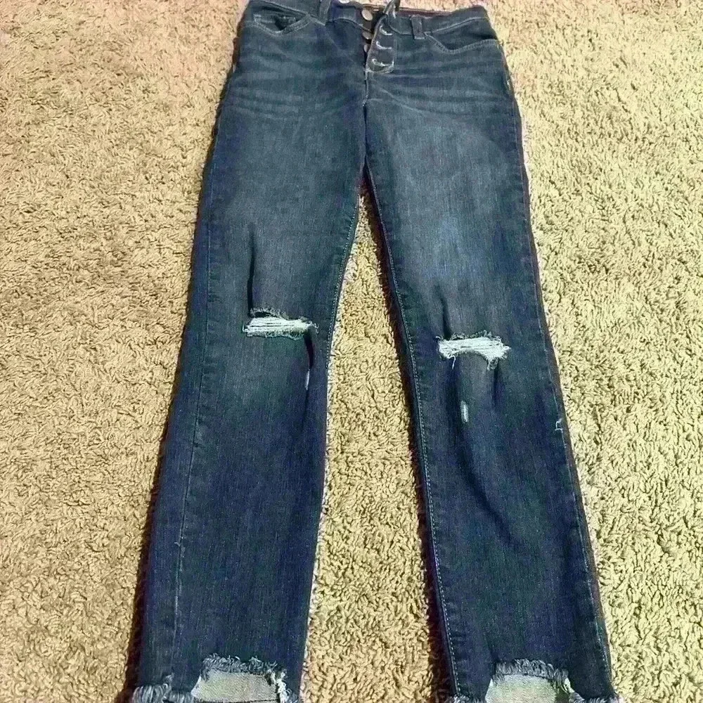 Children place jeans